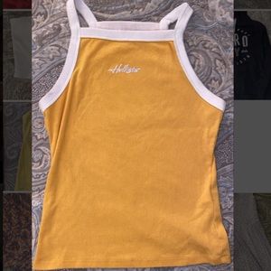 yellow Hollister tank top